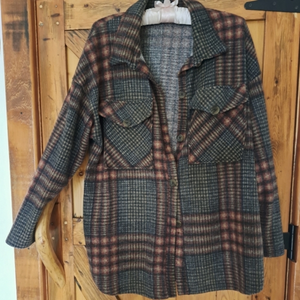 Oversized Fleece Shacket/Shirt